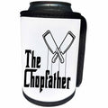 3dRose Carsten Reisinger - Illustrations - The Chopfather Fun Kitchen Chef Design Culinary Master - Can Cooler Bottle Wrap (cc_268569)