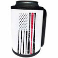 3dRose Carsten Reisinger - Illustrations - American Flag Baseball Bats USA Patriot - Can Cooler Bottle Wrap (cc_268570)