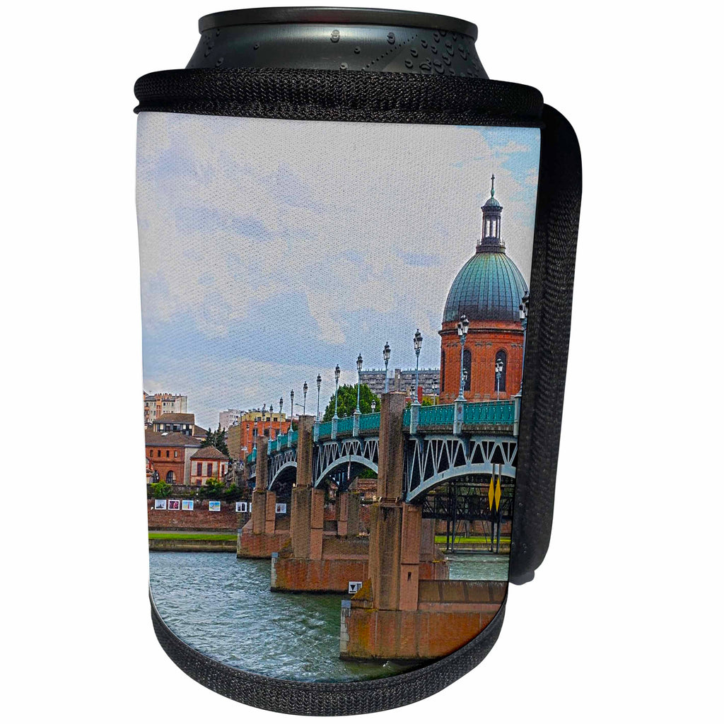 3dRose Cities Of The World - City Of Toulouse, France - Can Cooler Bottle Wrap (cc_268586)