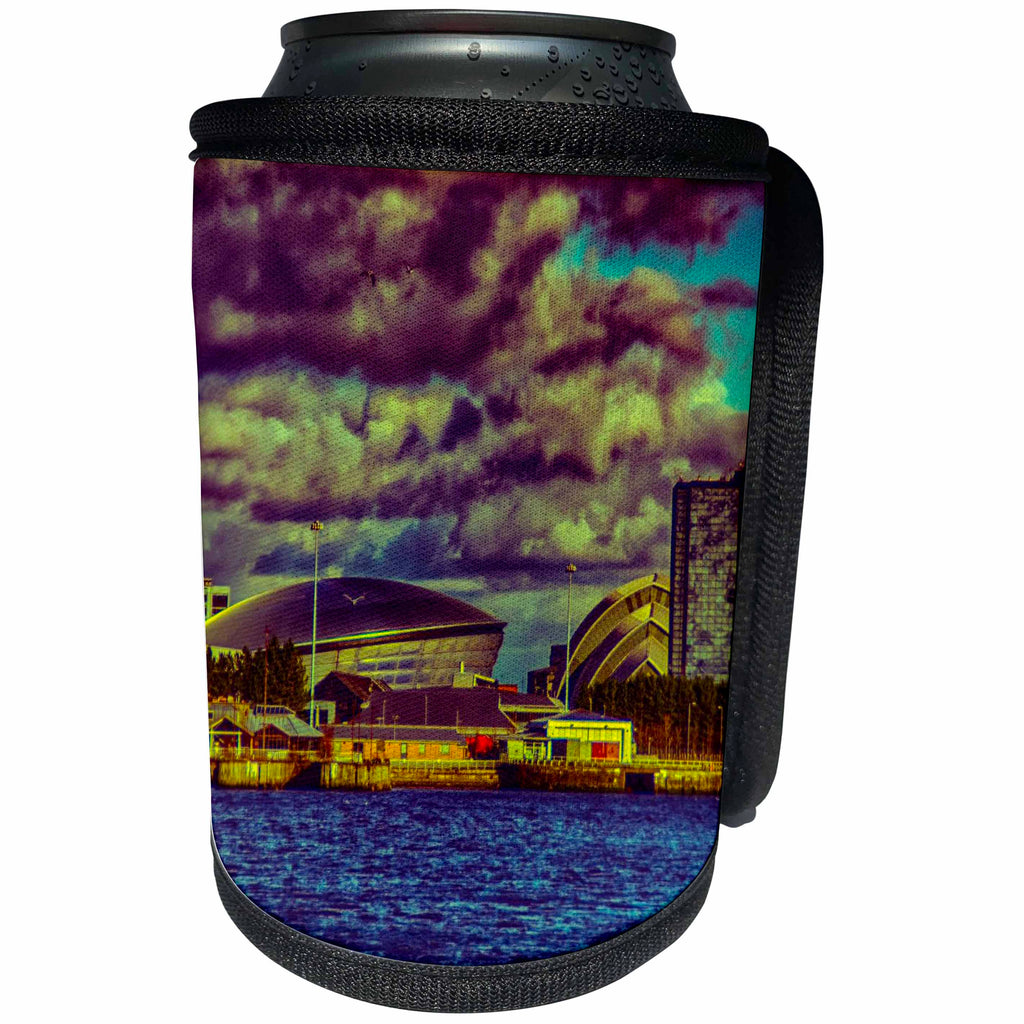 3dRose Cities Of The World - City Of Glasgow, Scotland - Can Cooler Bottle Wrap (cc_268587)