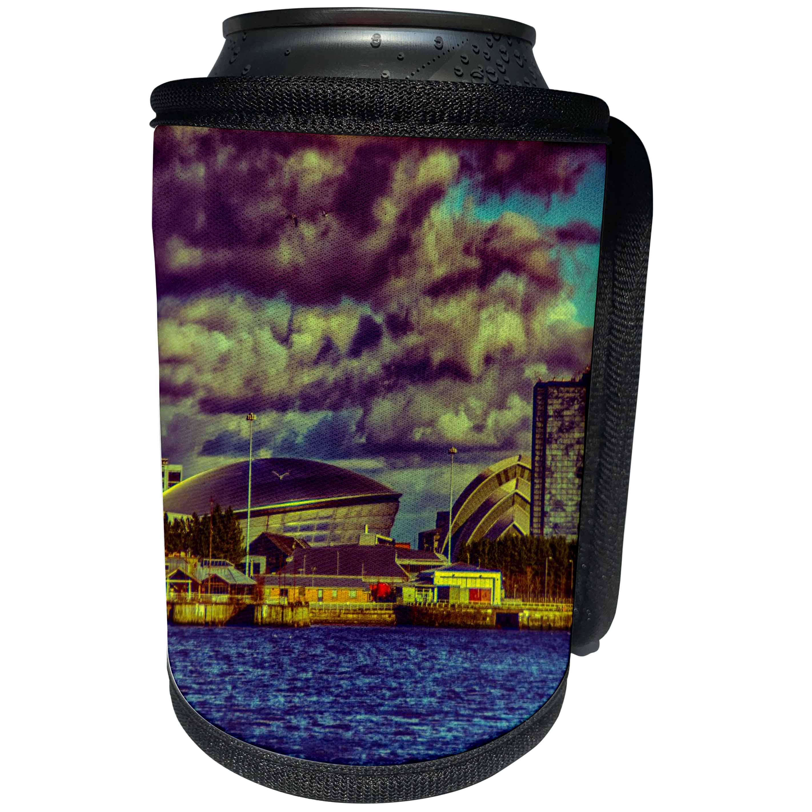 3dRose Cities Of The World - City Of Glasgow, Scotland - Can Cooler Bottle Wrap (cc_268587)