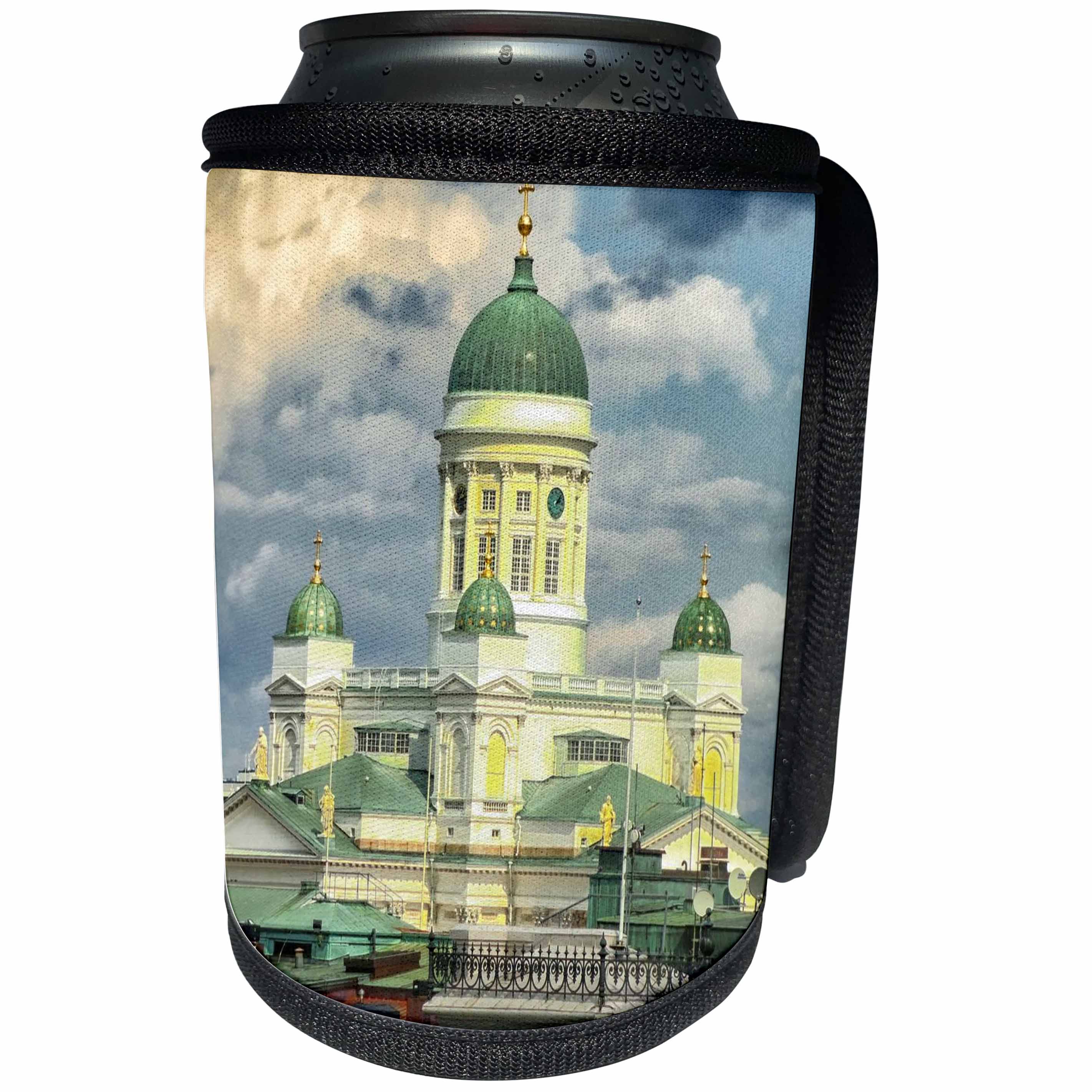 3dRose Cities Of The World - City Of Helsinki, Finland - Can Cooler Bottle Wrap (cc_268588)