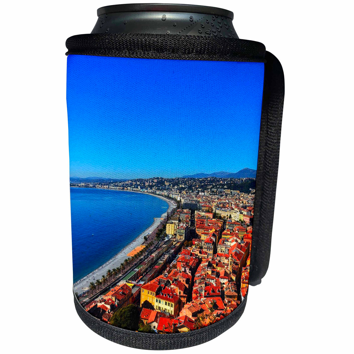 3dRose Cities Of The World - City Of Nice, France - Can Cooler Bottle Wrap (cc_268593)