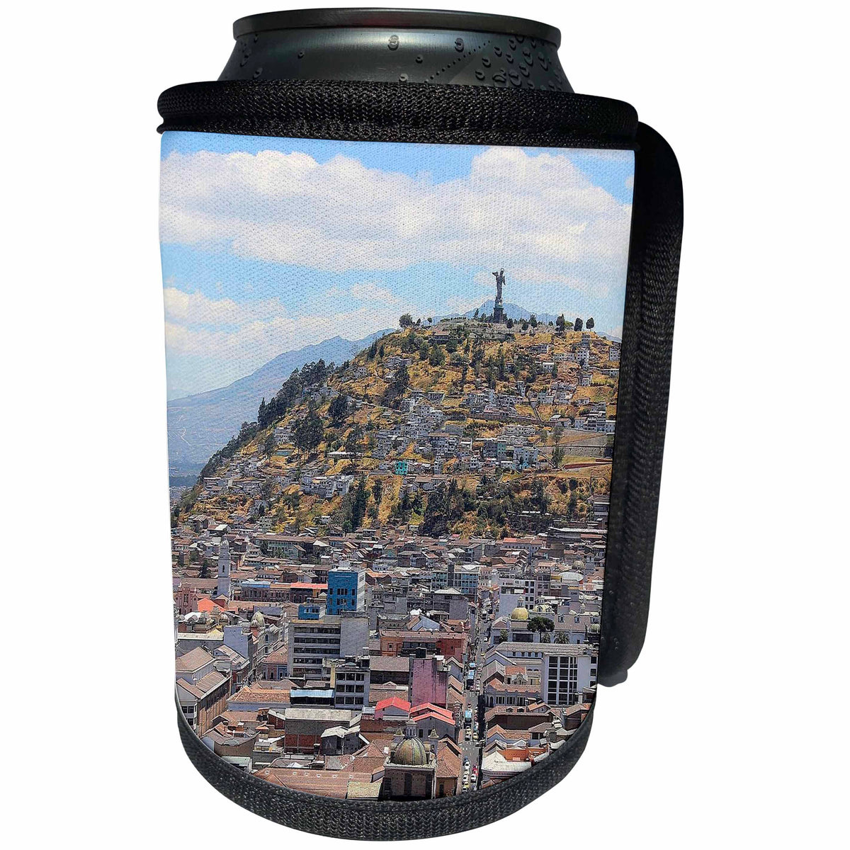 3dRose Cities Of The World - City Of Quito, Ecuador - Can Cooler Bottle Wrap (cc_268600)