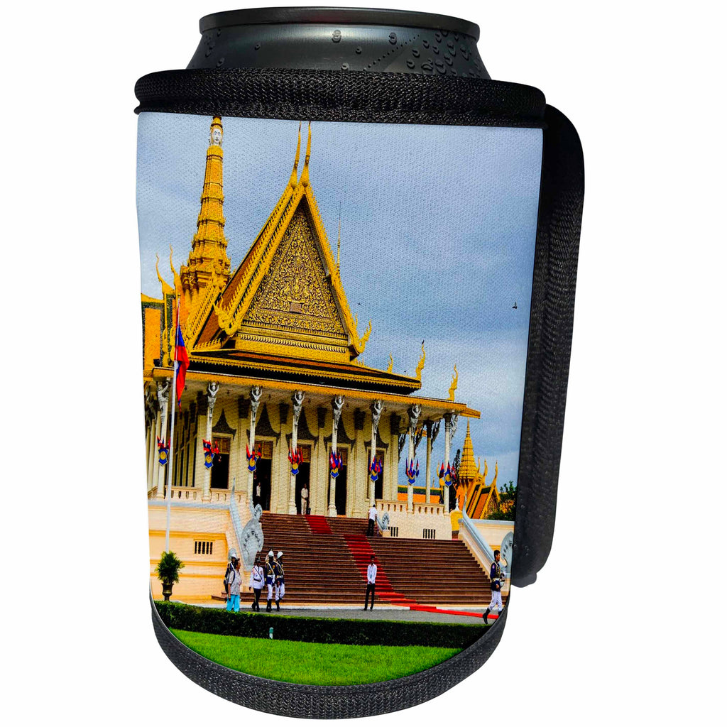 3dRose Cities Of The World - Royal Palaces, Cambodia - Can Cooler Bottle Wrap (cc_268602)