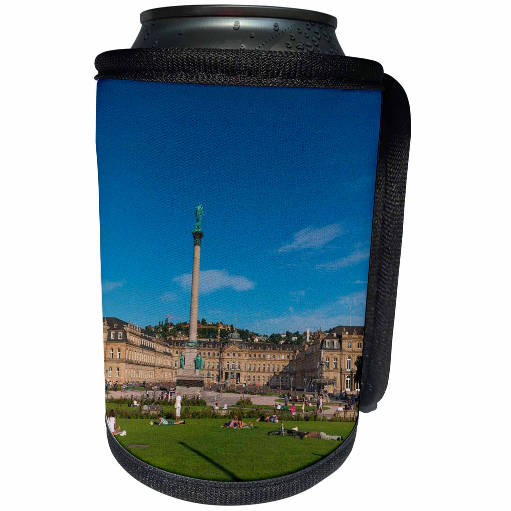 3dRose Cities Of The World - City Of Stuttgart, Germany - Can Cooler Bottle Wrap (cc_268607)
