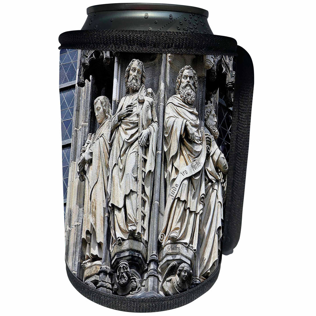 3dRose Cities Of The World - Aachen Cathedral In Germany - Can Cooler Bottle Wrap (cc_268609)