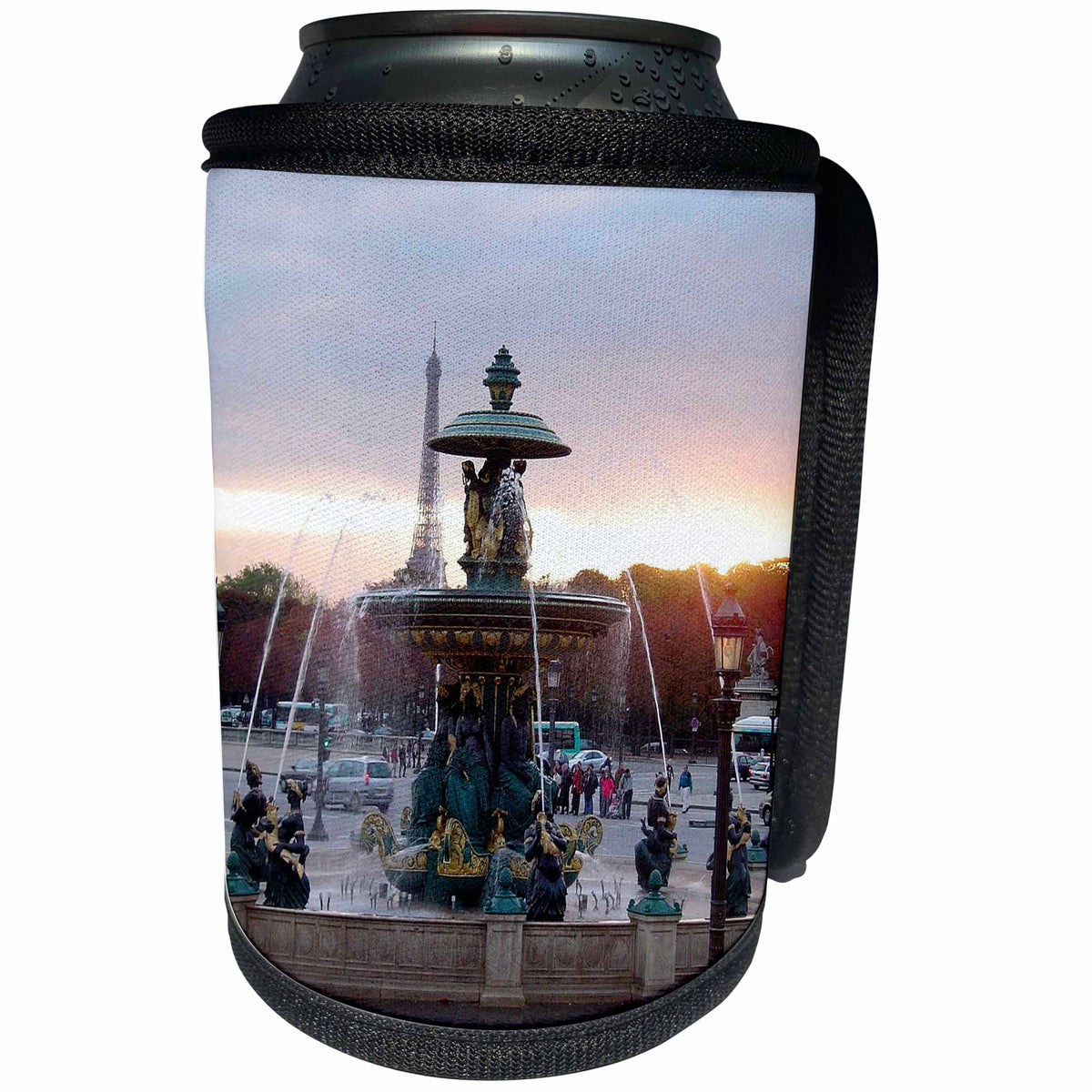 3dRose Cities Of The World - The Place de la Concorde In Paris, France - Can Cooler Bottle Wrap (cc_268613)