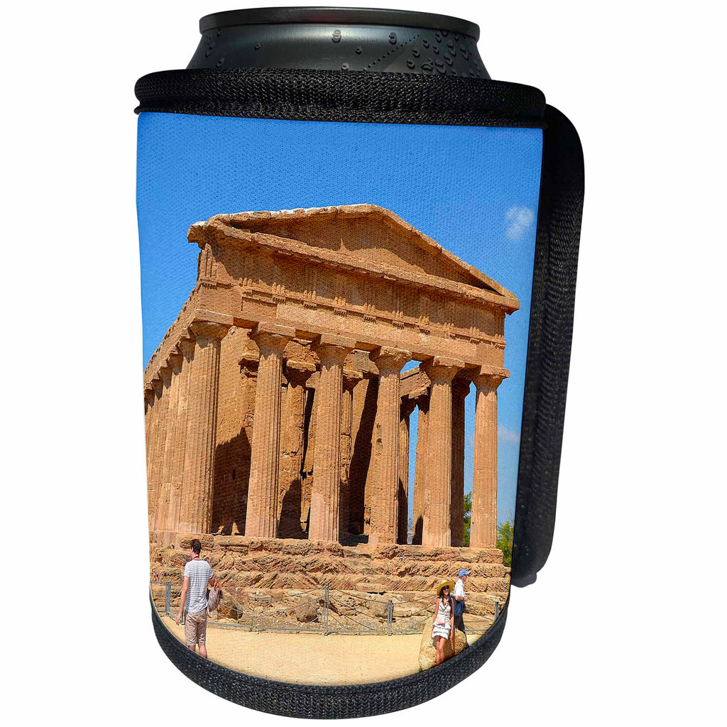 3dRose Cities Of The World - Valle dei Templi In Agrigento, Sicily, Italy - Can Cooler Bottle Wrap (cc_268616)