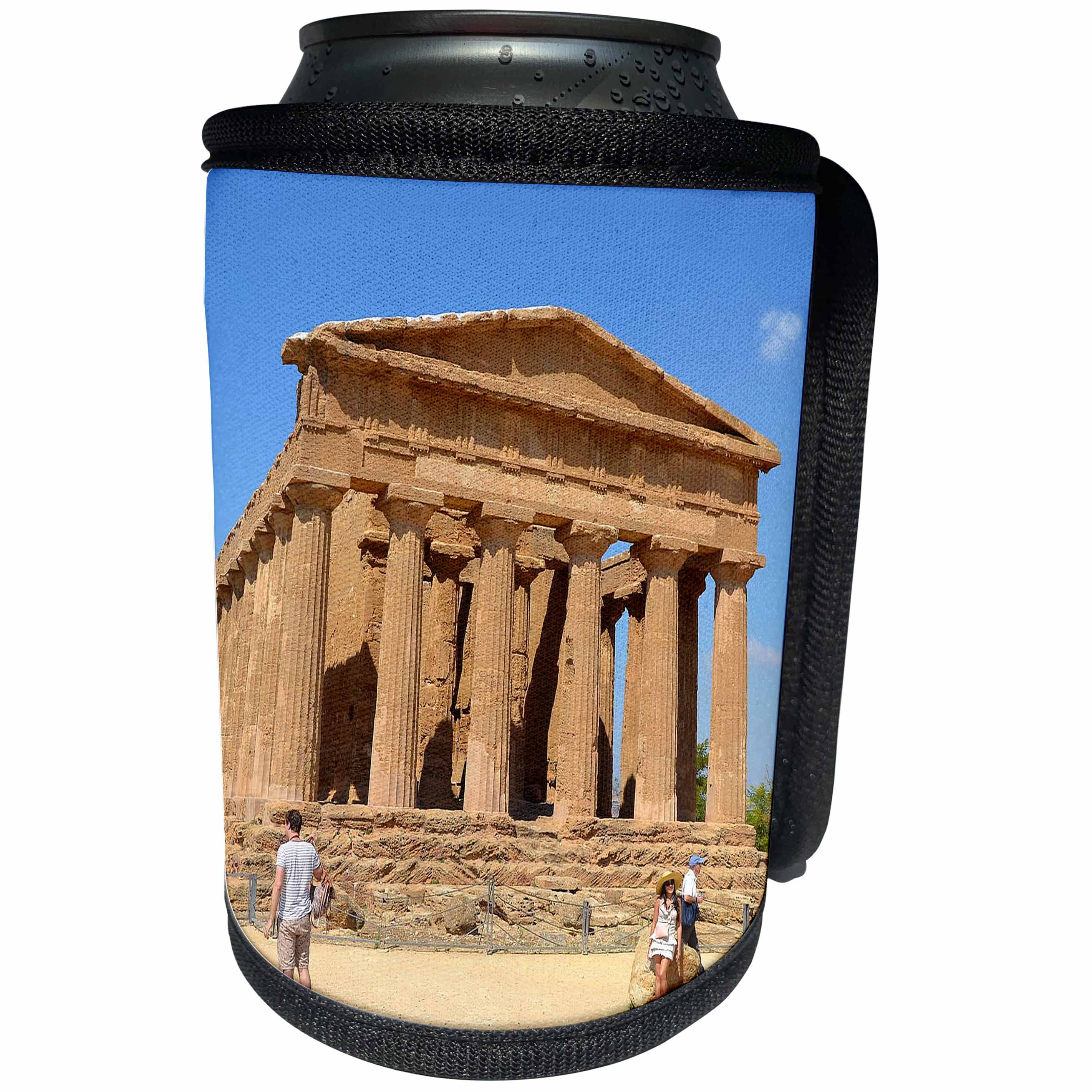 3dRose Cities Of The World - Valle dei Templi In Agrigento, Sicily, Italy - Can Cooler Bottle Wrap (cc_268616)