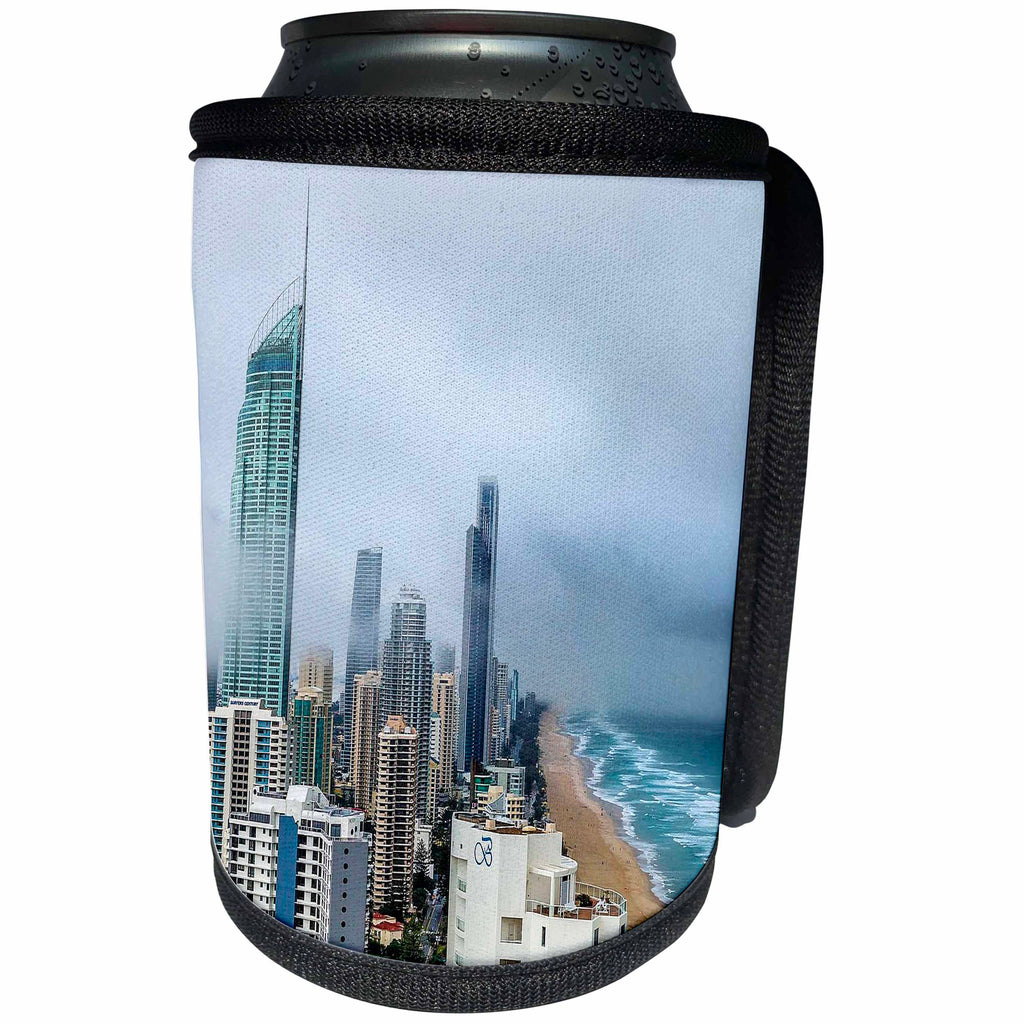 3dRose Cities Of The World - Gold Coast, City In Queensland, Australia - Can Cooler Bottle Wrap (cc_268618)