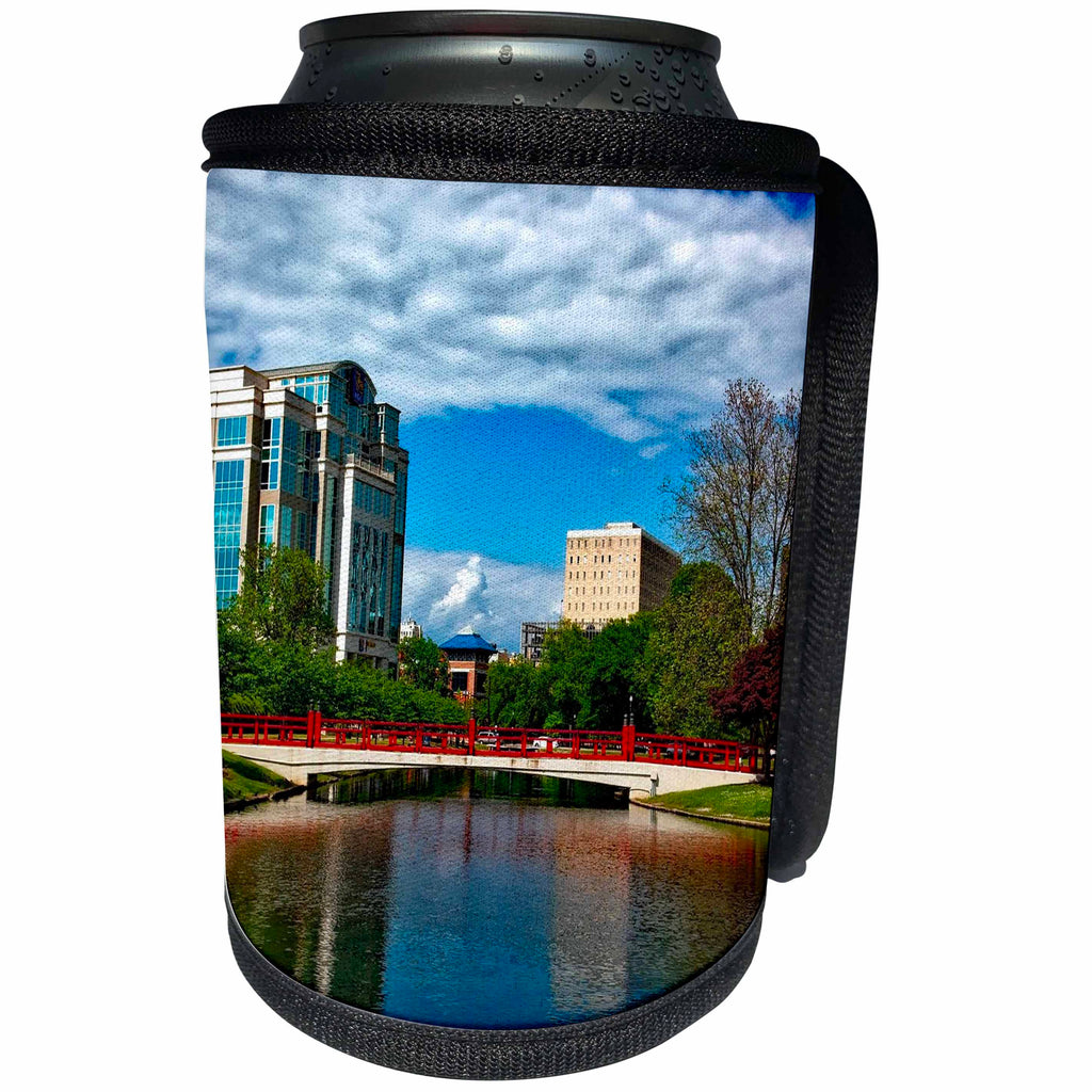 3dRose Cities Of The World - City Of Huntsville, Alabama - Can Cooler Bottle Wrap (cc_268631)