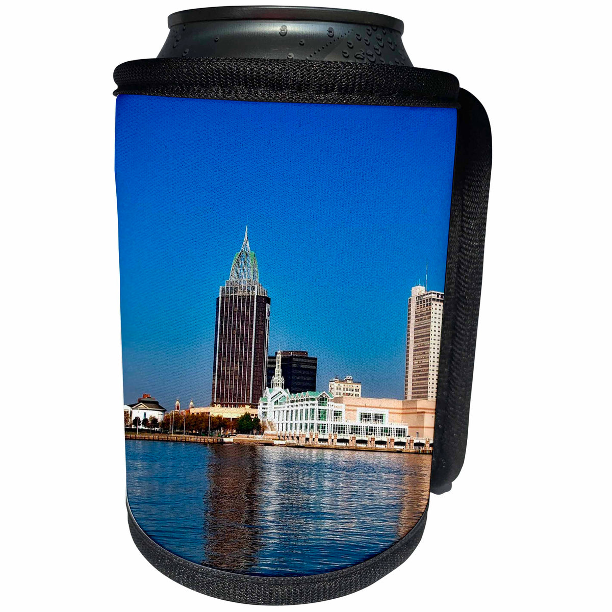 3dRose Cities Of The World - City Of Mobile, Alabama - Can Cooler Bottle Wrap (cc_268634)