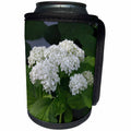 3dRose Beverly Turner Flora Photography - White Hydrangeas - Can Cooler Bottle Wrap (cc_26864)