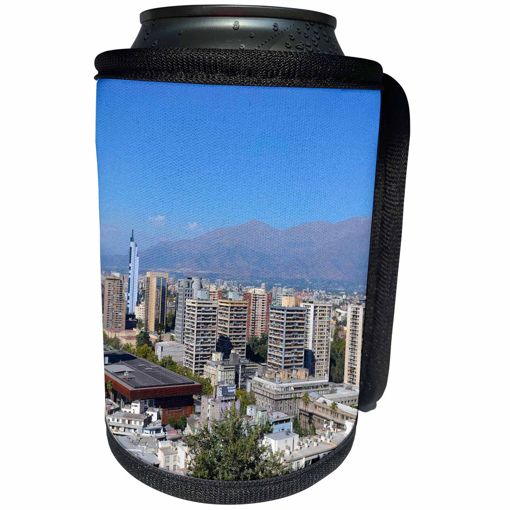3dRose Cities Of The World - Santiago, Chile - Can Cooler Bottle Wrap (cc_268645)