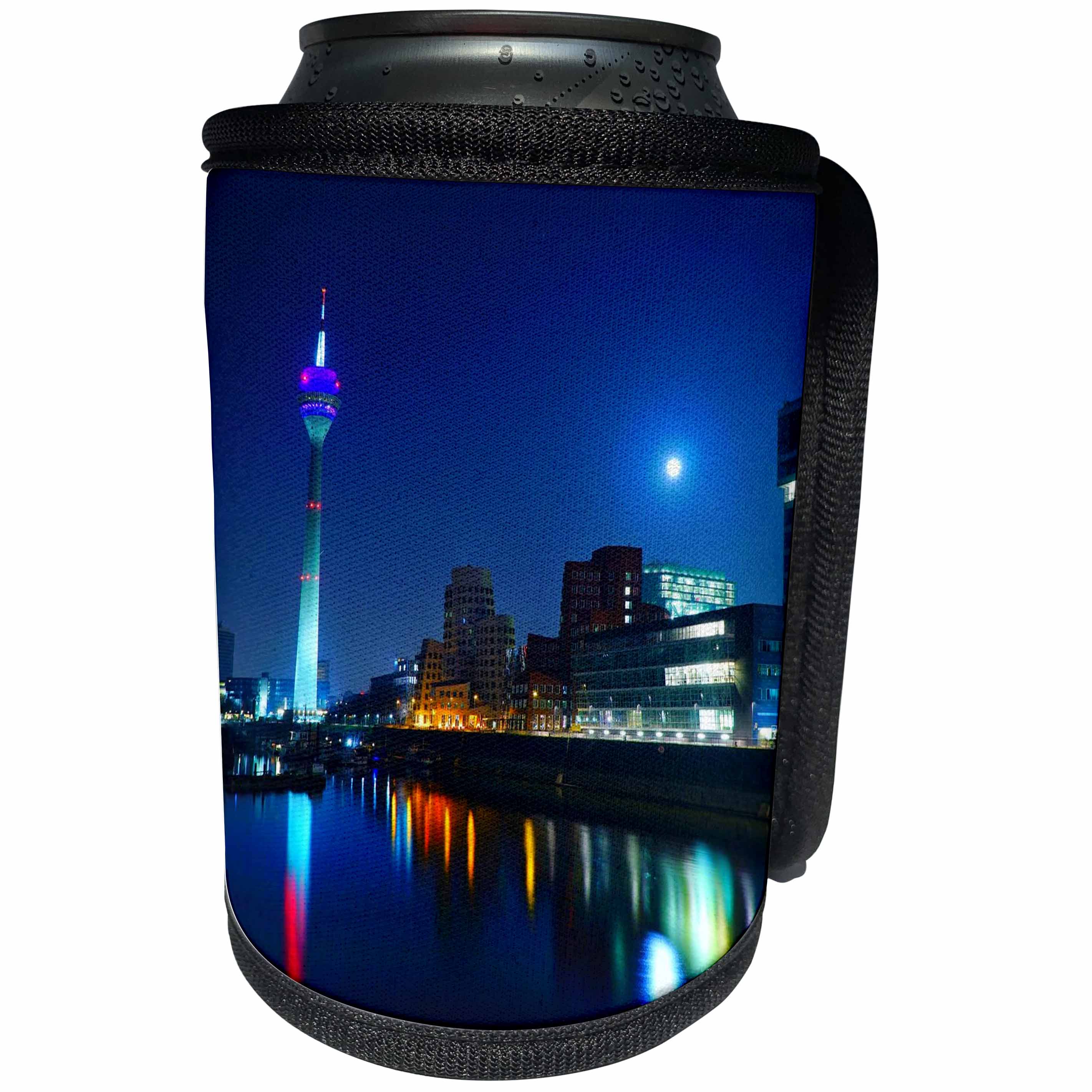 3dRose Cities Of The World - Düsseldorf, Germany - Can Cooler Bottle Wrap (cc_268647)