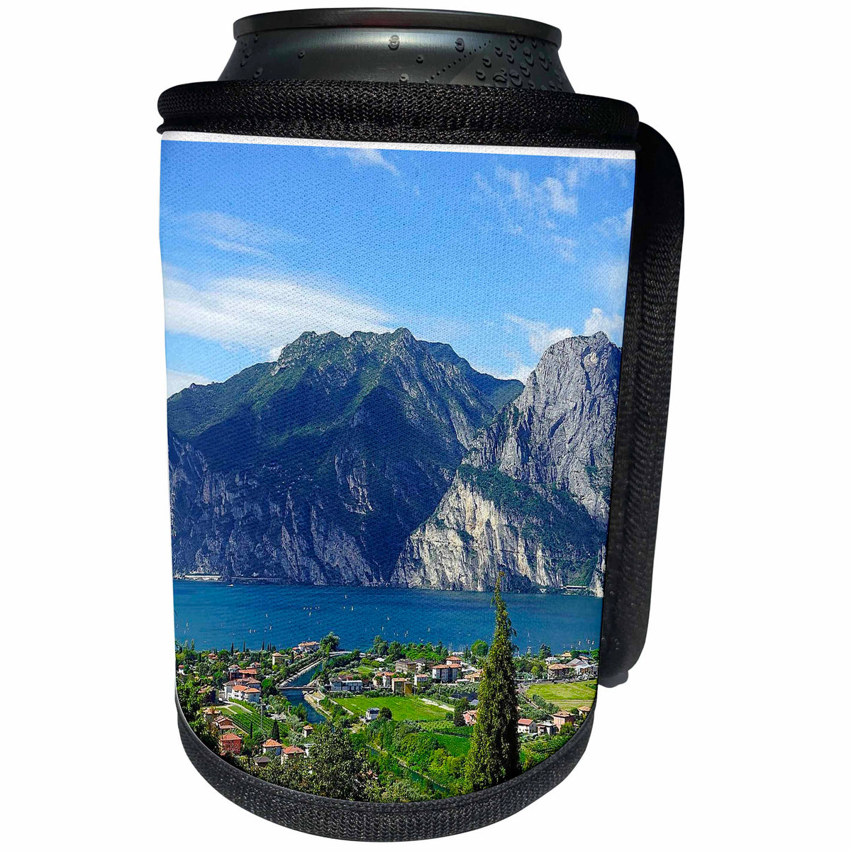 3dRose Cities Of The World - Garda Lake, Italy - Can Cooler Bottle Wrap (cc_268650)