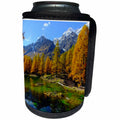 3dRose Cities Of The World - Valle Daosta Mirror Lago Bleu Lake Aosta Valley In Italy - Can Cooler Bottle Wrap (cc_268655)