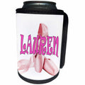3dRose RinaPiro Kids - Lauren. Pink ballet shoes. - Can Cooler Bottle Wrap (cc_268773)