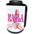 3dRose RinaPiro Kids - Kayla. Pink ballet shoes. - Can Cooler Bottle Wrap (cc_268774)