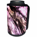 3dRose Uta Naumann Faux Glitter Pattern - Luxury Grey Purple Gem Stone Marble Glitter Metallic Faux Print - Can Cooler Bottle Wrap (cc_268834)