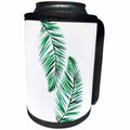 3dRose Uta Naumann Watercolor Illustration - Aloha Palm Leaves Foliage Jungle Tropical Hawaii Illustration - Can Cooler Bottle Wrap (cc_268929)