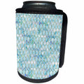 3dRose Uta Naumann Faux Glitter Pattern - Luxury Trendy Beach Sea Moroccan Arabic Quatrefoil Tile Pattern - Can Cooler Bottle Wrap (cc_268954)
