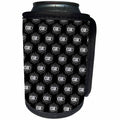 3dRose Uta Naumann Pattern - Black and White-Cool Eye of Providence-Freemason Pattern - Can Cooler Bottle Wrap (cc_269164)