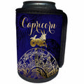 3dRose TDSwhite – Zodiac - Capricorn Symbol Astrology Wheel Zodiac Sign Horoscope - Can Cooler Bottle Wrap (cc_269255)