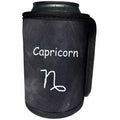 3dRose TDSwhite – Zodiac - Capricorn Symbol Zodiac Sign Horoscope Chalkboard Design - Can Cooler Bottle Wrap (cc_269256)