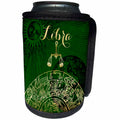 3dRose TDSwhite – Zodiac - Libra Symbol Astrology Wheel Zodiac Sign Horoscope - Can Cooler Bottle Wrap (cc_269261)