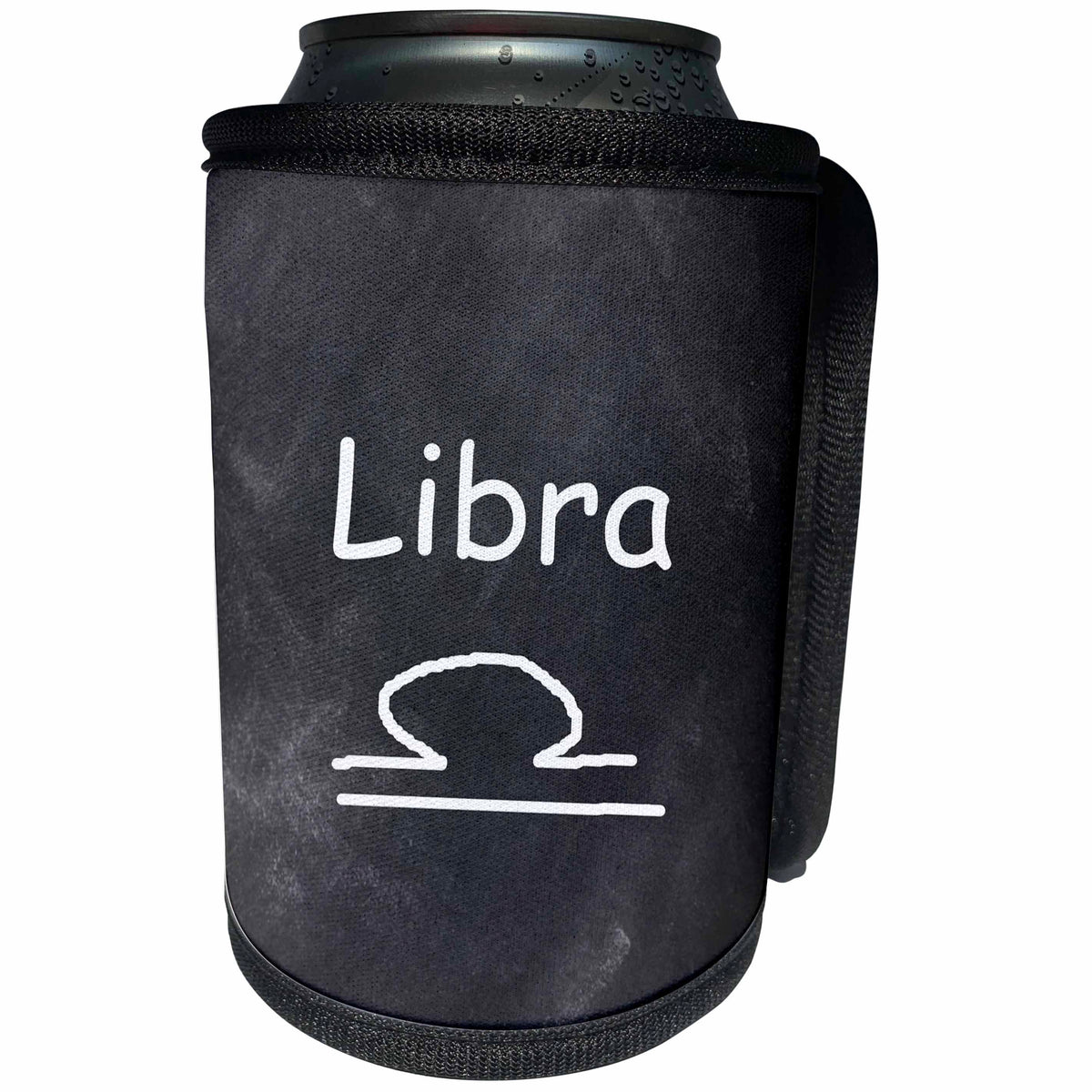 3dRose TDSwhite – Zodiac - Libra Symbol Zodiac Sign Horoscope Chalkboard Design - Can Cooler Bottle Wrap (cc_269262)