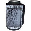 3dRose Beverly Turner Christmas Design and Photography - Junco in the Winter Merry Christmas - Can Cooler Bottle Wrap (cc_26927)