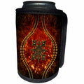3dRose Heike Köhnen Design Sign Symbol - The Celtic cross on vintage background - Can Cooler Bottle Wrap (cc_269622)