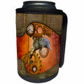 3dRose Heike Köhnen Design Steampunk - Steampunk, wonderful steampunk dolphin - Can Cooler Bottle Wrap (cc_269623)