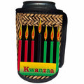 3dRose Beverly Turner Kwanzaa - Candles of Kwanzaa - Can Cooler Bottle Wrap (cc_26966)