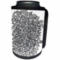 3dRose DYLAN SEIBOLD - MONOCHROME - Tree Beardy - Can Cooler Bottle Wrap (cc_269678)