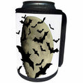3dRose Taiche - Vector - Halloween Bats - Colony of Halloween Bats and Haunting Moon - Can Cooler Bottle Wrap (cc_269739)