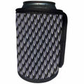 3dRose Taiche - Vector - Urban Architecture Patterns - Just Grate Abstract Pattern With Heather Background - Can Cooler Bottle Wrap (cc_269744)