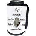 3dRose Taiche - Tee Shirt - Coffee - A Cup Of Gourmet Coffee Shared With A Friend - Can Cooler Bottle Wrap (cc_269763)