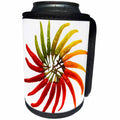 3dRose Taiche - Vector - Chili Peppers - Chili Color Wheel Vector - Can Cooler Bottle Wrap (cc_269766)