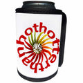 3dRose Taiche - Tee Shirt - Chili Peppers - Hotter Than Hot Chili Pepper Design - Can Cooler Bottle Wrap (cc_269768)