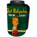 3dRose Scenes from the Past Ephemera - 1942 World War II Workplace Poster Quit Bellyaching Youre Lucky - Can Cooler Bottle Wrap (cc_269785)
