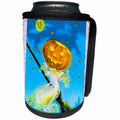 3dRose Scenes from the Past Ephemera - Vintage Halloween Pumpkin Witch Late 1800s Epehemera - Can Cooler Bottle Wrap (cc_269788)