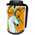 3dRose Scenes from the Past Ephemera - Vintage Halloween Holiday Postcard Early 1900s Mischievous Clown - Can Cooler Bottle Wrap (cc_269791)