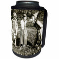 3dRose Scenes from the Past Ephemera - Vintage Halloween Trick or Treaters Early 1900s Photograph Ghouls - Can Cooler Bottle Wrap (cc_269798)