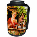 3dRose Scenes from the Past Ephemera - Vintage German Beer Wench Girl Oktoberfest - Can Cooler Bottle Wrap (cc_269808)
