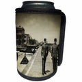 3dRose Scenes from the Past Magic Lantern Slides - Vintage Civil War Battery Fort Sumter Charleston South Carolina - Can Cooler Bottle Wrap (cc_269840)
