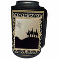 3dRose Beverly Turner Christmas Design - Wise Men Gold and Black - Can Cooler Bottle Wrap (cc_26989)