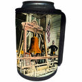 3dRose Scenes from the Past Magic Lantern Slides - Vintage Philadelphia American Icon Independence Hall Liberty Bell - Can Cooler Bottle Wrap (cc_269895)